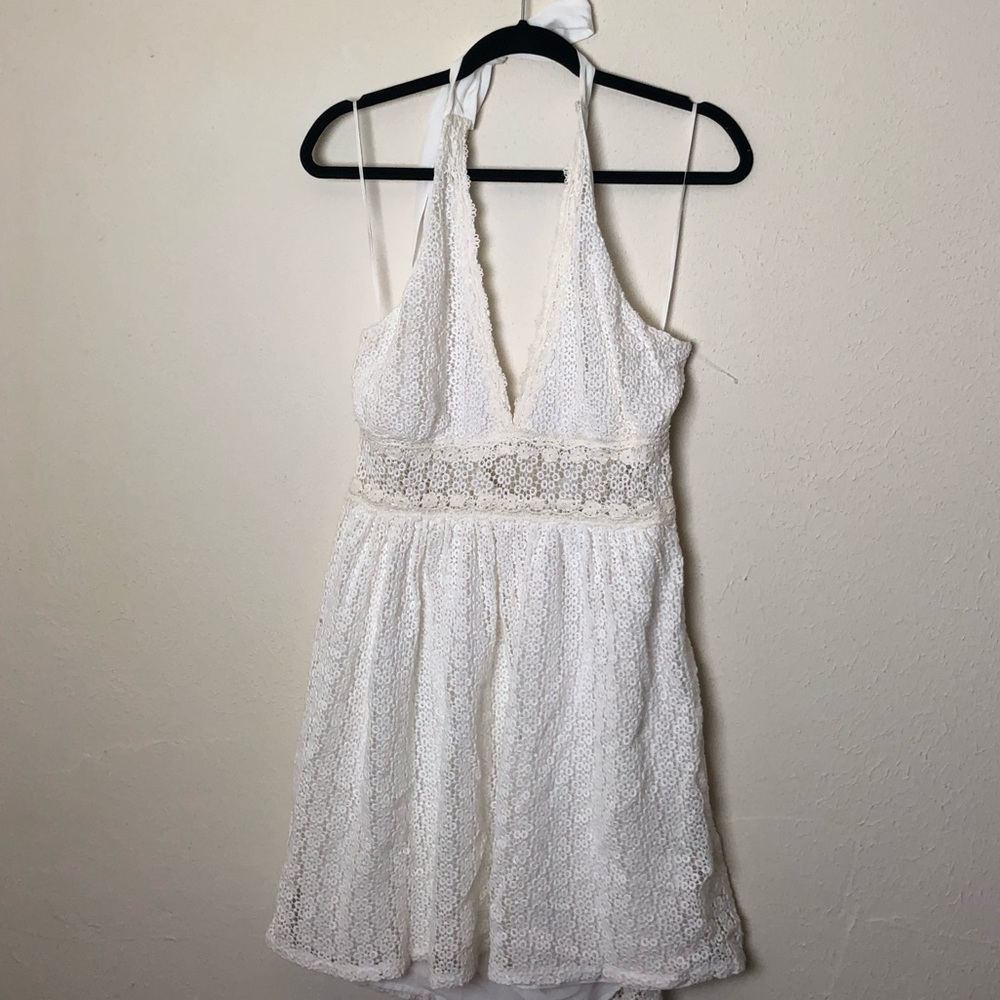 Free People white Lace Dress size 12